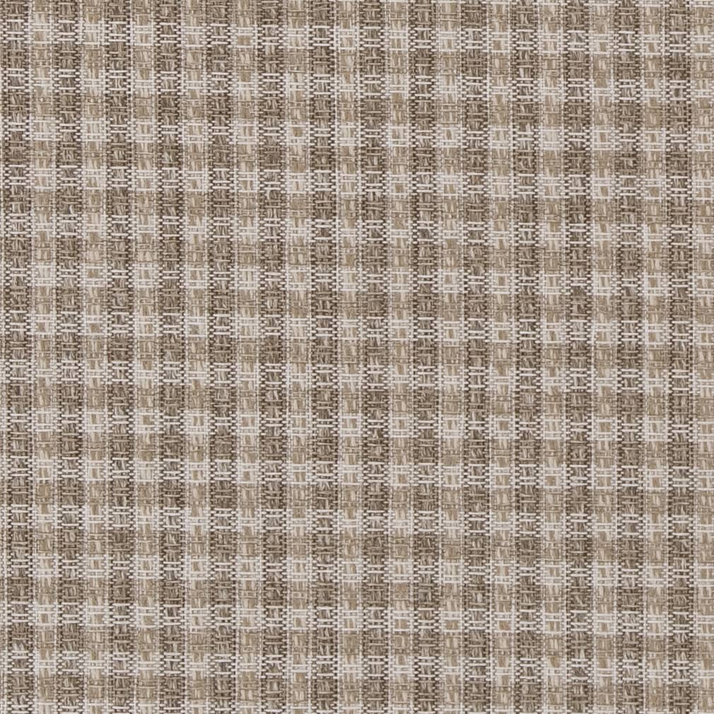 D1963 Check & Houndstooth,Small Scale Mushroom Beige & Taupe Charlotte Fabrics