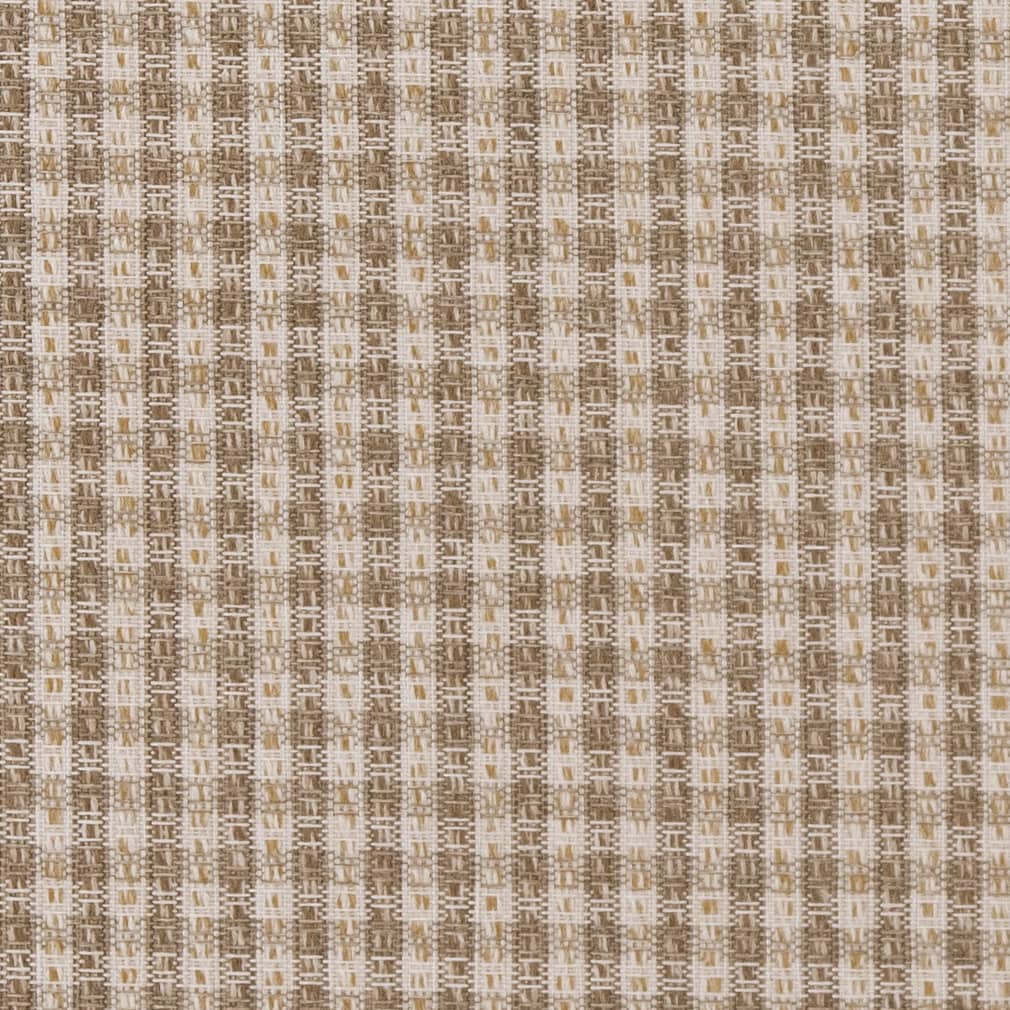 D1965 Check & Houndstooth,Small Scale Jute Beige & Taupe Charlotte Fabrics