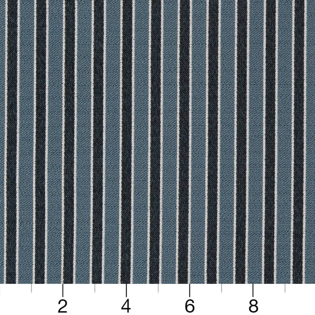 D2133 Small Scale,Stripe River Stripe Blue Charlotte Fabrics