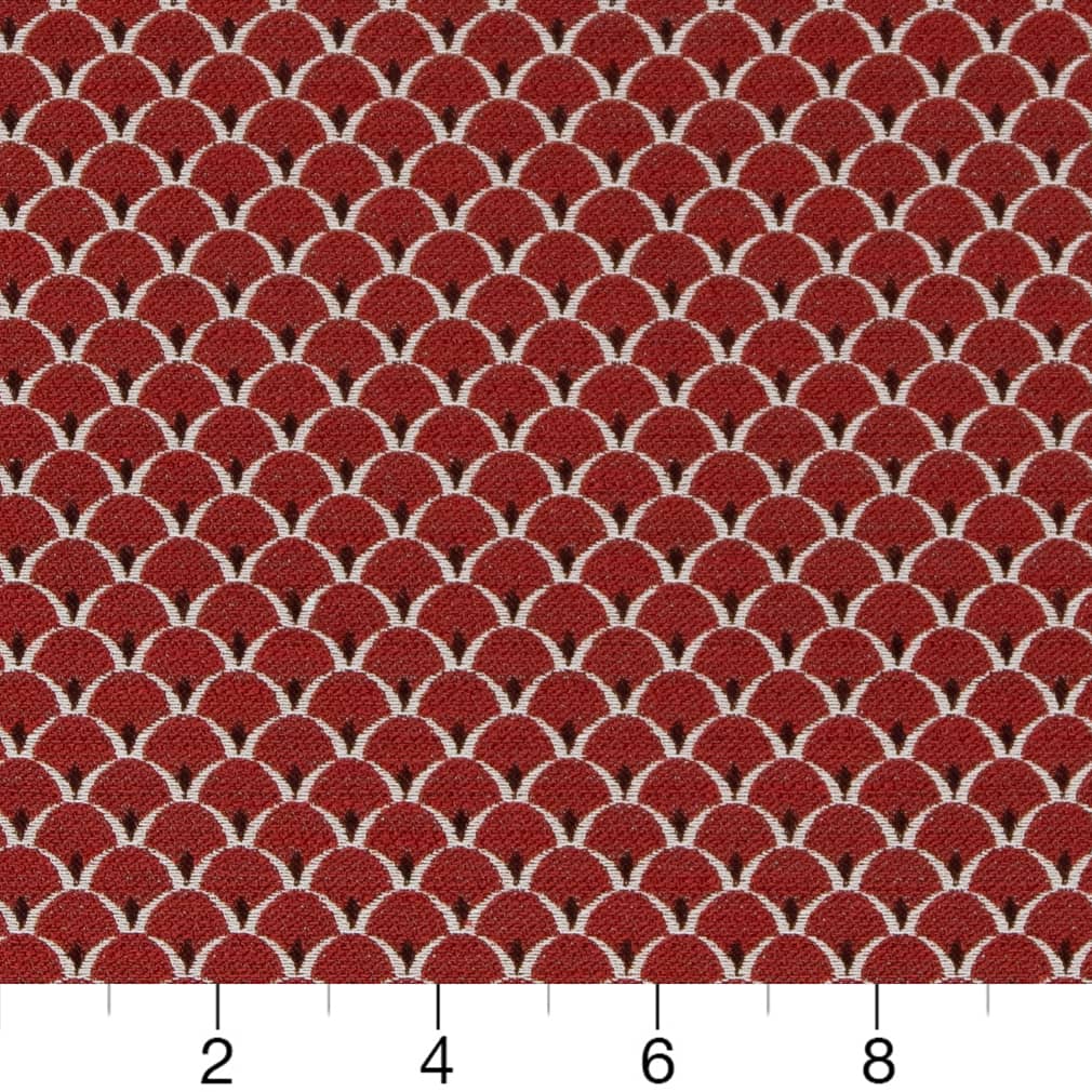 D2142 Small Scale Ruby Scales Red & Burgundy Charlotte Fabrics