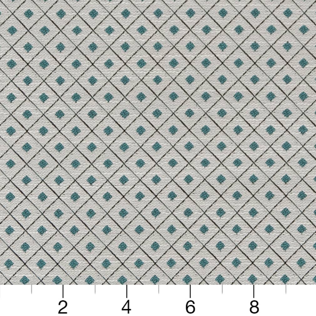 D2149 Diamonds,Small Scale Aqua Diamond Aqua & Teal Charlotte Fabrics