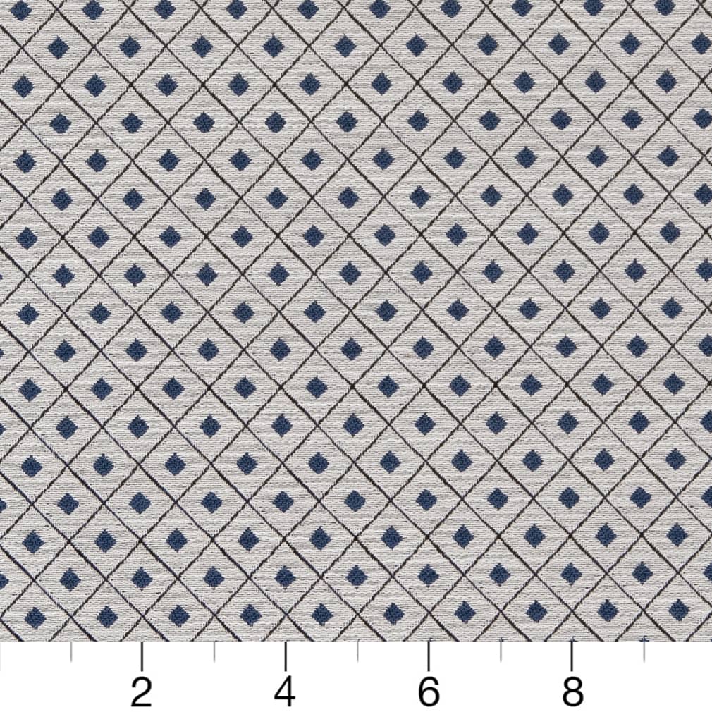 D2154 Diamonds,Small Scale Wedgewood Diamond Blue Charlotte Fabrics