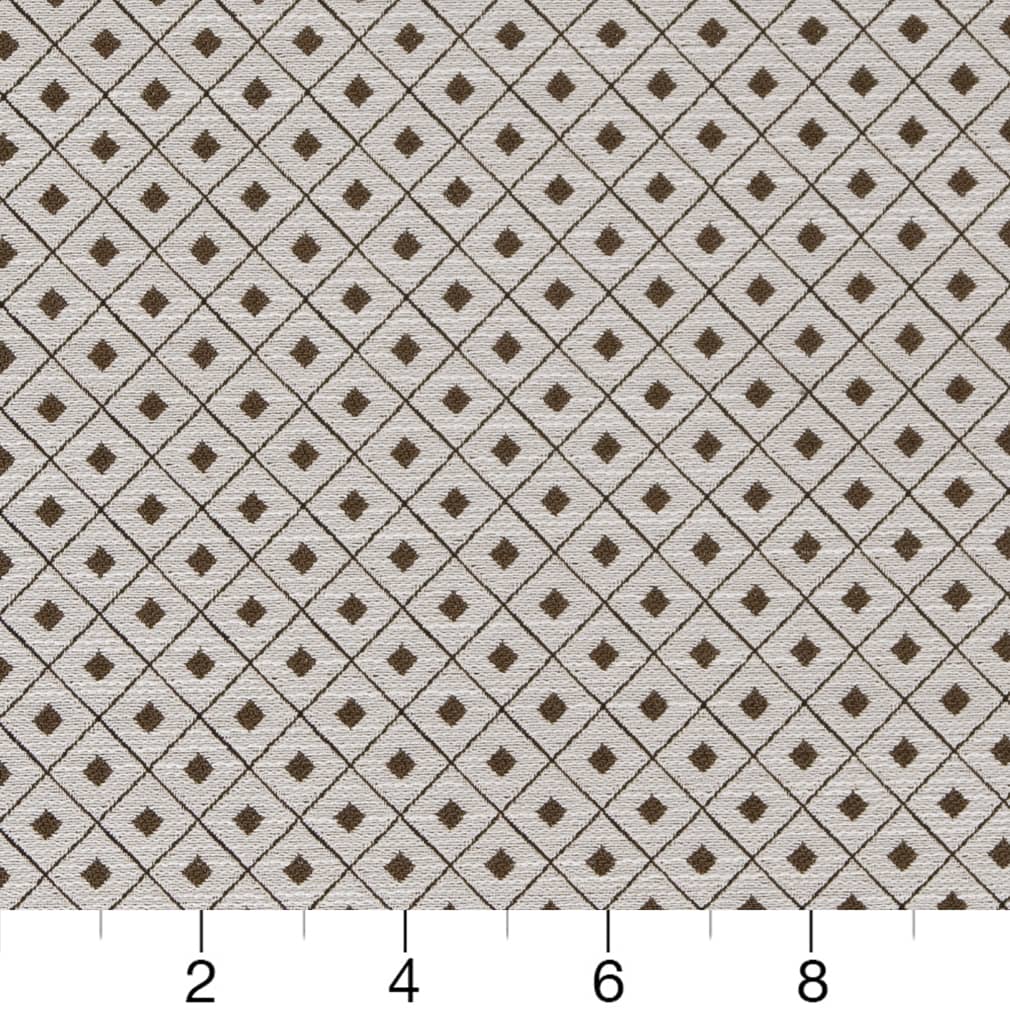 D2158 Diamonds,Small Scale Truffle Diamond Brown Charlotte Fabrics