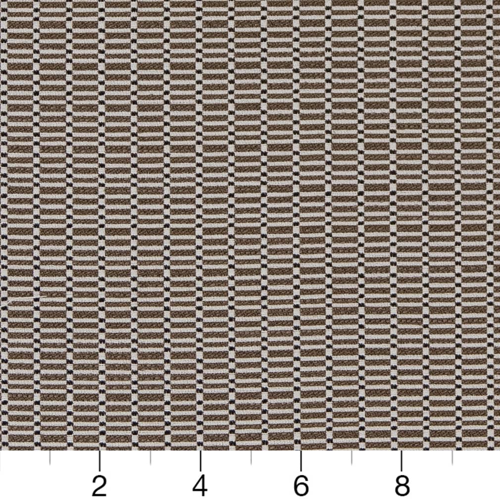 D2168 Small Scale Truffle Stack Brown Charlotte Fabrics