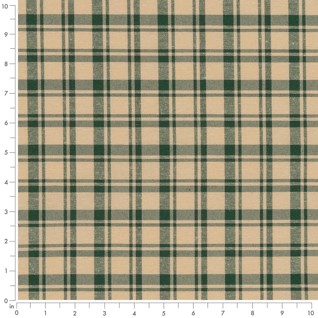 D2390 Plaid Juniper Green Charlotte Fabrics