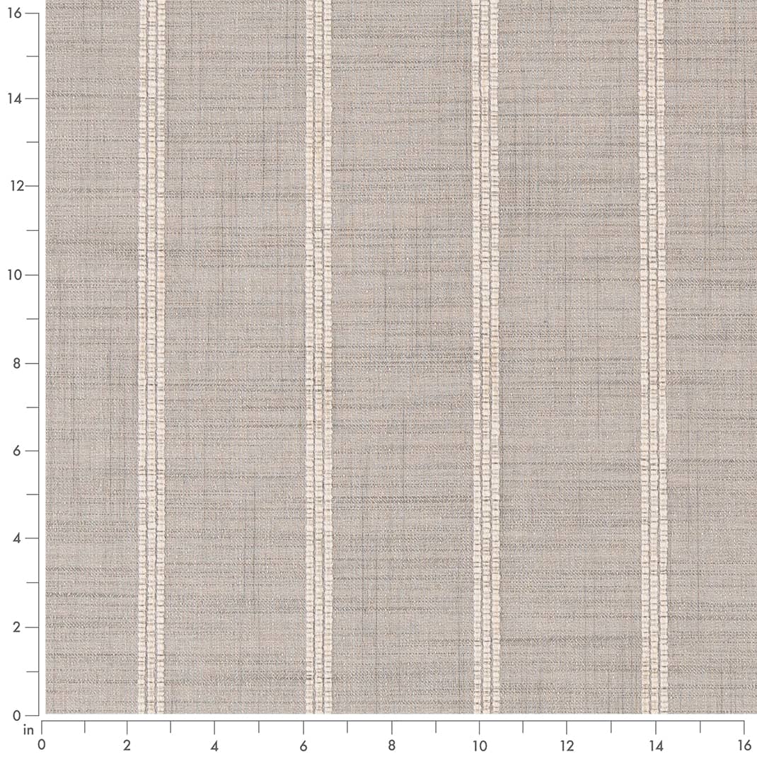 D2405 Stripe Fog Grey & Silver Charlotte Fabrics