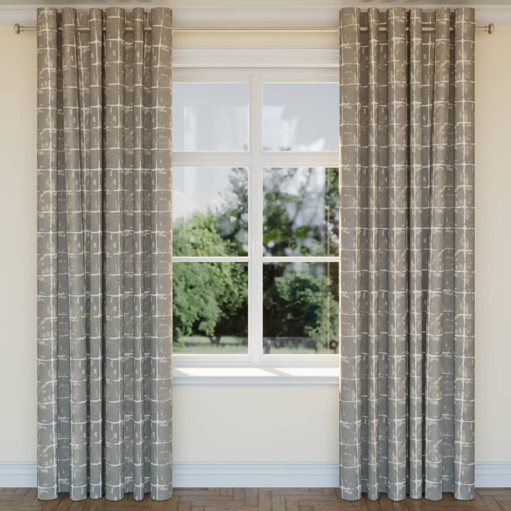 D2436 Abstract & Geometric Ash Grey & Silver Charlotte Fabrics