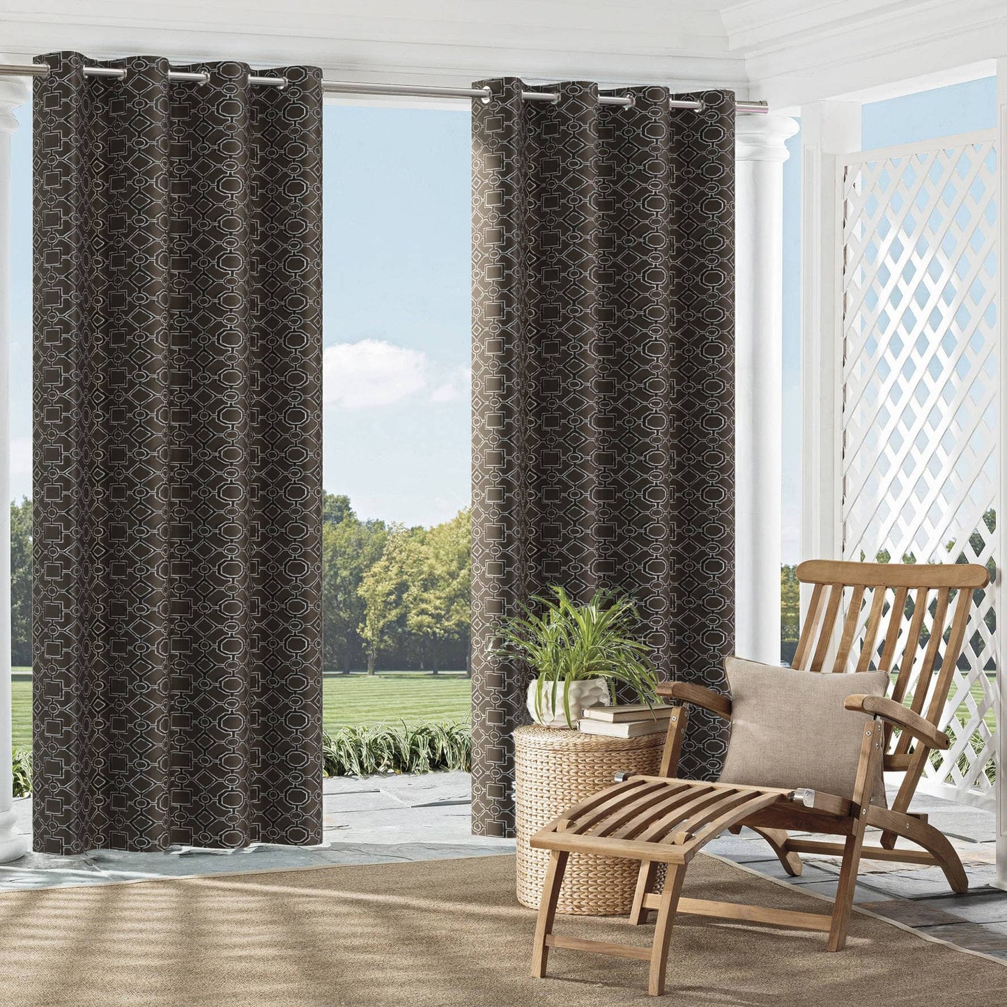 D2499 Abstract & Geometric Raven Black Charlotte Fabrics