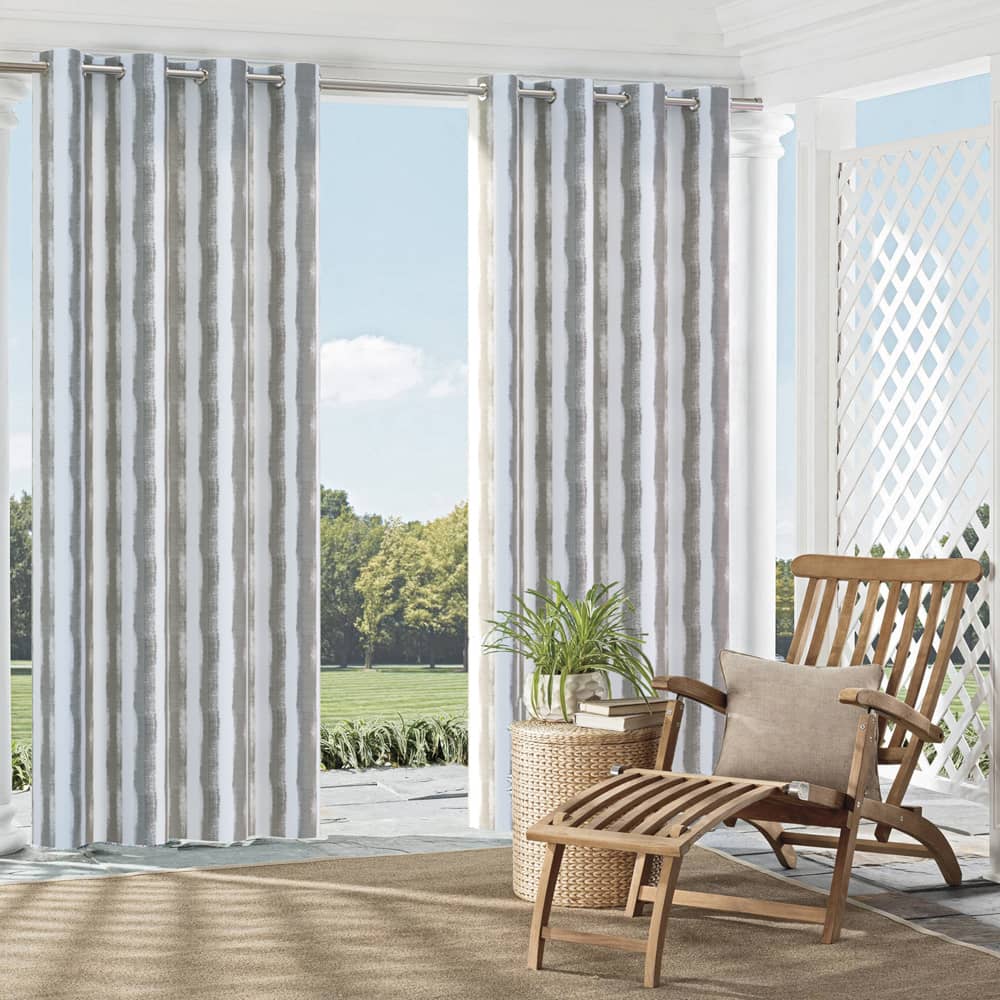 D2513 Stripe Dolphin Grey & Silver Charlotte Fabrics