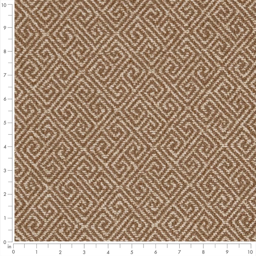 D2617 Abstract & Geometric,Greek Key Greek Key Cafe Beige & Taupe,Brown Charlotte Fabrics