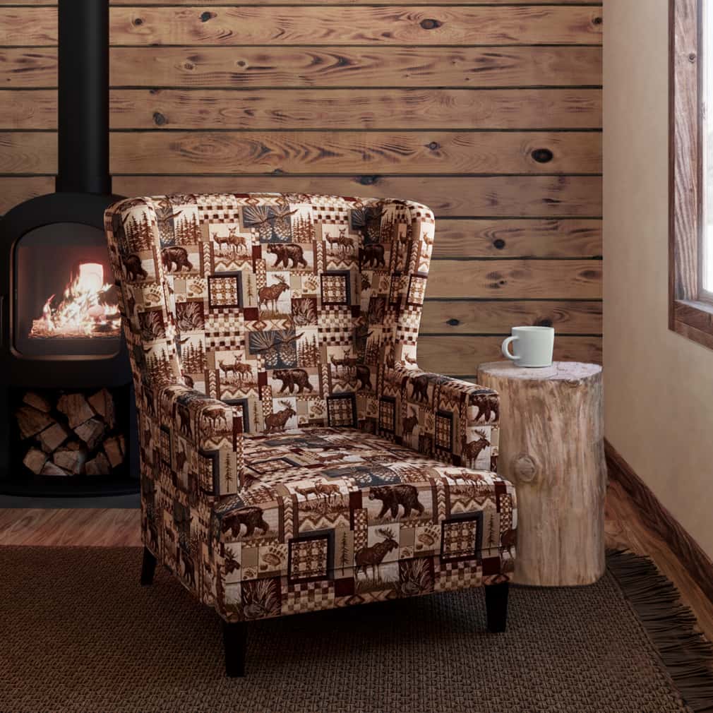 D2676 Novelty Maple Brown Charlotte Fabrics