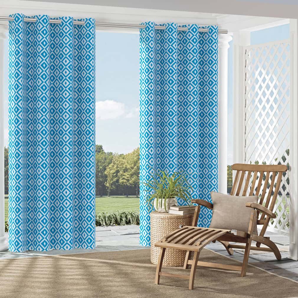 D2712 Abstract & Geometric,Diamonds Lagoon Blue Charlotte Fabrics