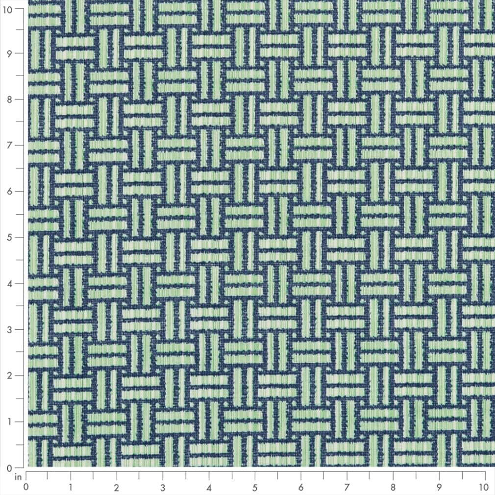 D2717 Abstract & Geometric,Small Scale Jasper Blue,Green Charlotte Fabrics