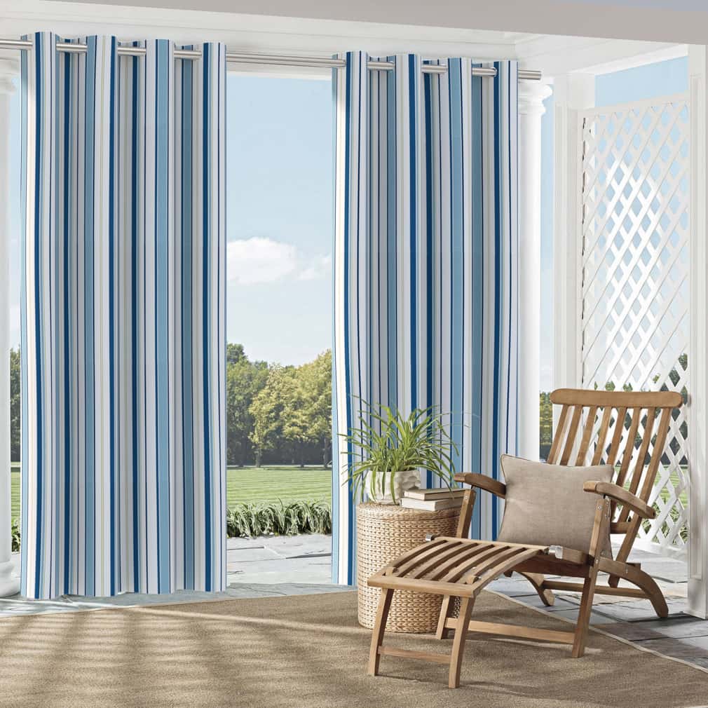D2723 Stripe Blueberry Blue Charlotte Fabrics