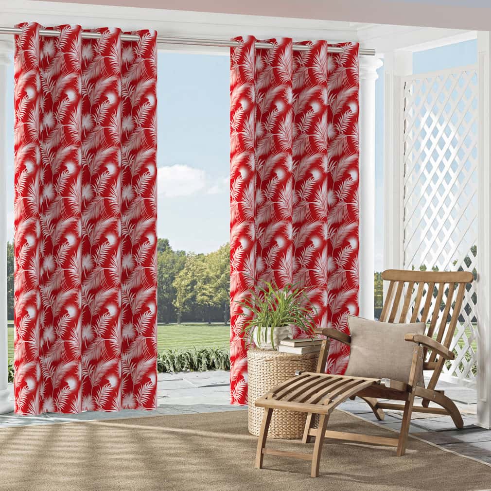 D2750 Leaves,Tropical & Botanical Crimson Red & Burgundy Charlotte Fabrics