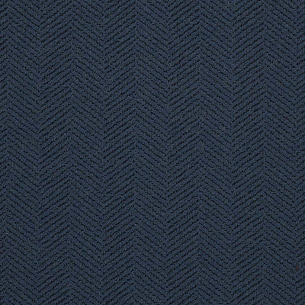 D2870 Herringbone & Chevron,Plain & Solid Indigo Blue Charlotte Fabrics