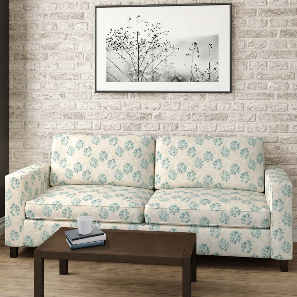 D2906 Floral Seaglass Aqua & Teal Charlotte Fabrics