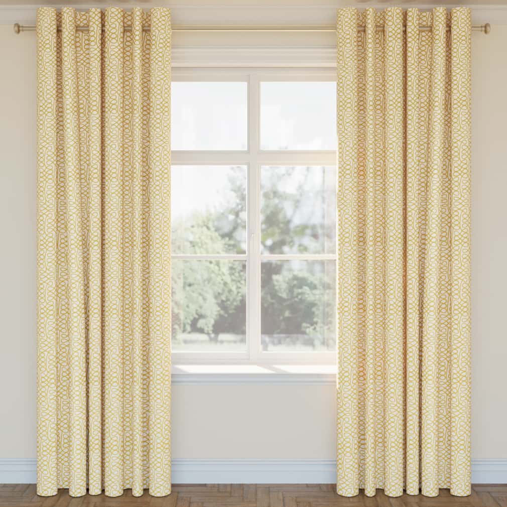 D2956 Abstract & Geometric Butterscotch Gold & Yellow Charlotte Fabrics