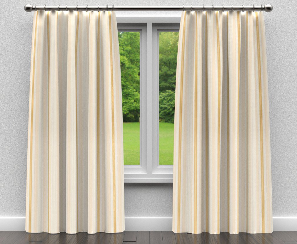 D300 Stripe Antique Noble Stripe Gold & Yellow Charlotte Fabrics