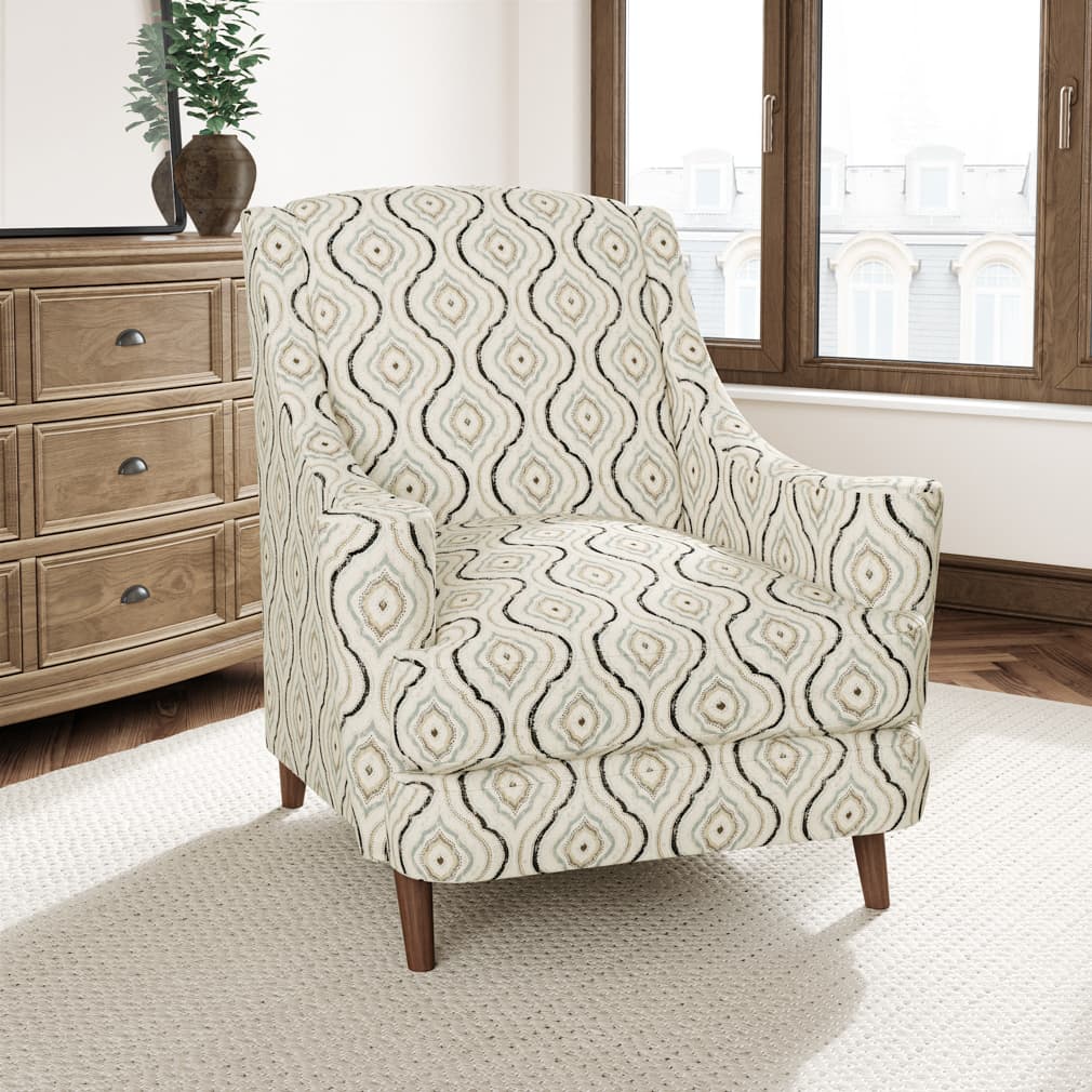 D3028 Abstract & Geometric Oxford Blue Charlotte Fabrics