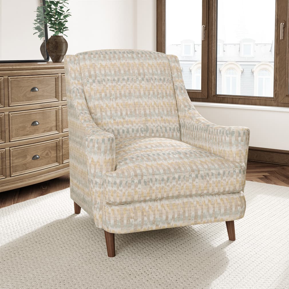 D3057 Abstract & Geometric Mineral Blue Charlotte Fabrics