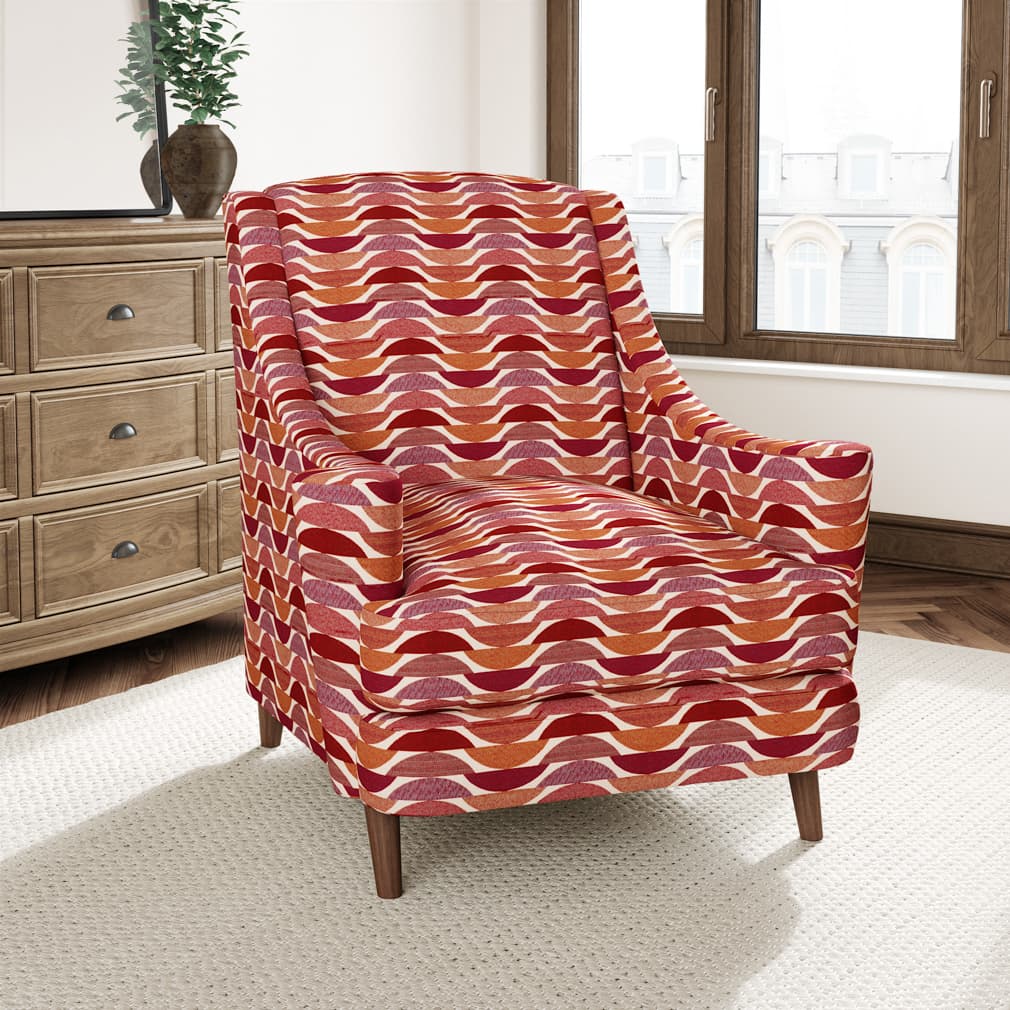 D3063 Abstract & Geometric Sangria Orange & Rust,Red & Burgundy Charlotte Fabrics