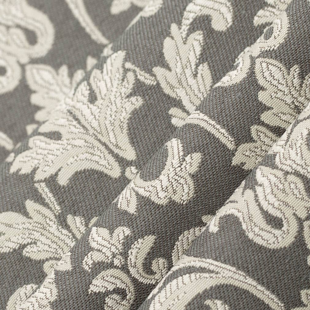 D3240 Damask Pewter Belle Grey & Silver Charlotte Fabrics
