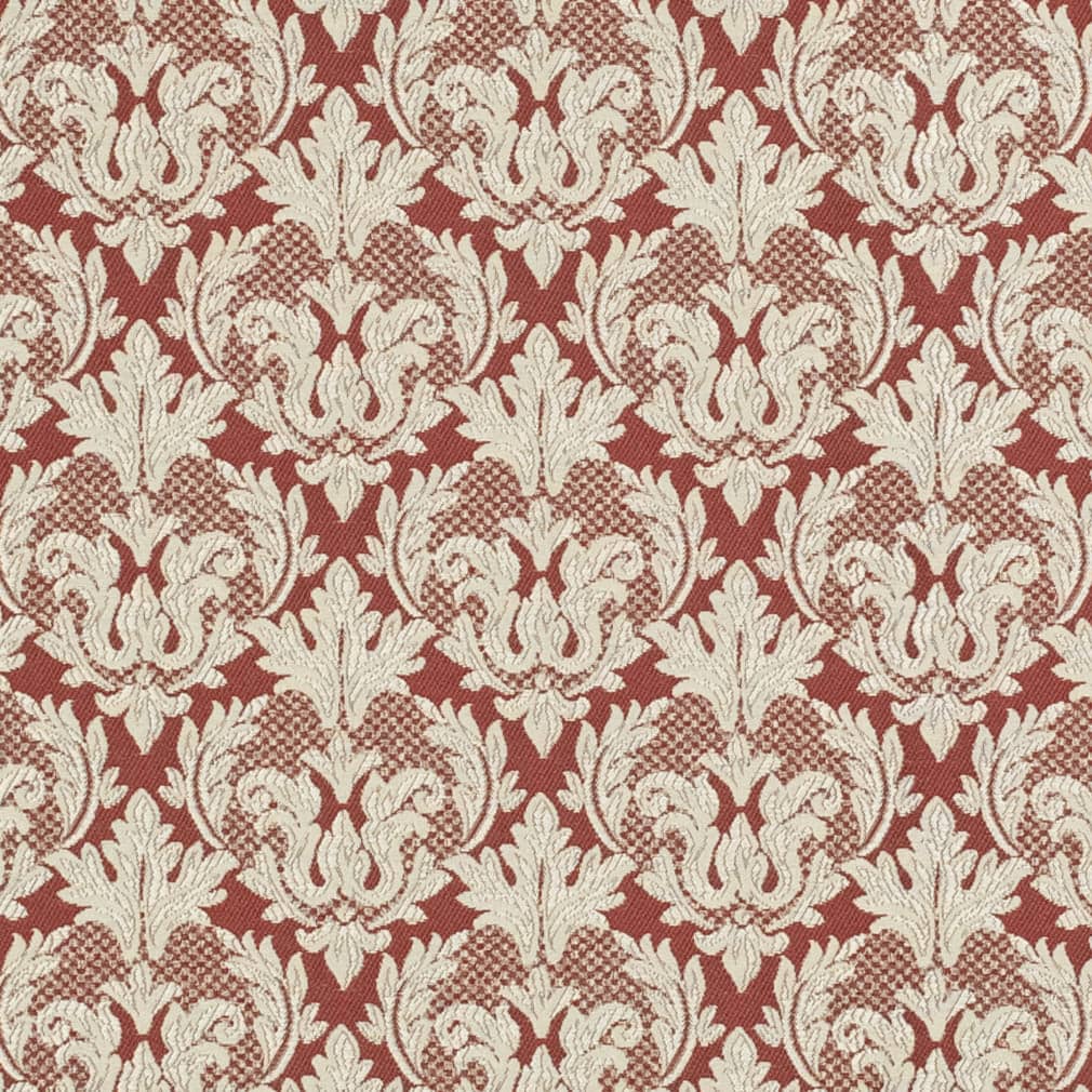 D3248 Abstract & Geometric,Damask Red & Burgundy Charlotte Fabrics Woven Patterns