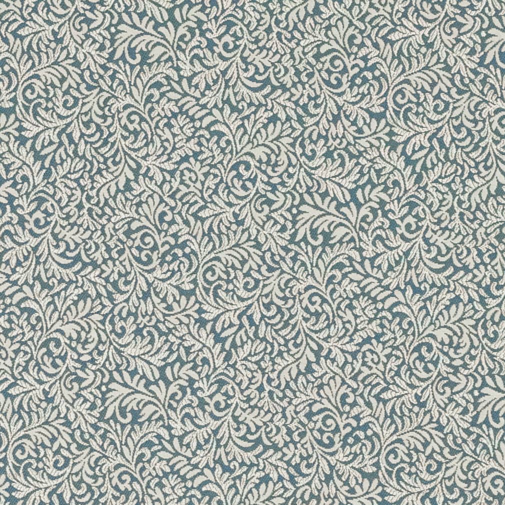 D3257 Leaves,Small Scale Blue Charlotte Fabrics Woven Patterns