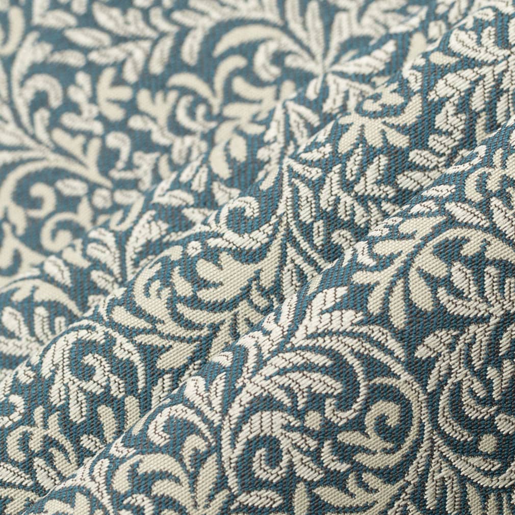 D3257 Leaves,Small Scale Royal Elise Blue Charlotte Fabrics