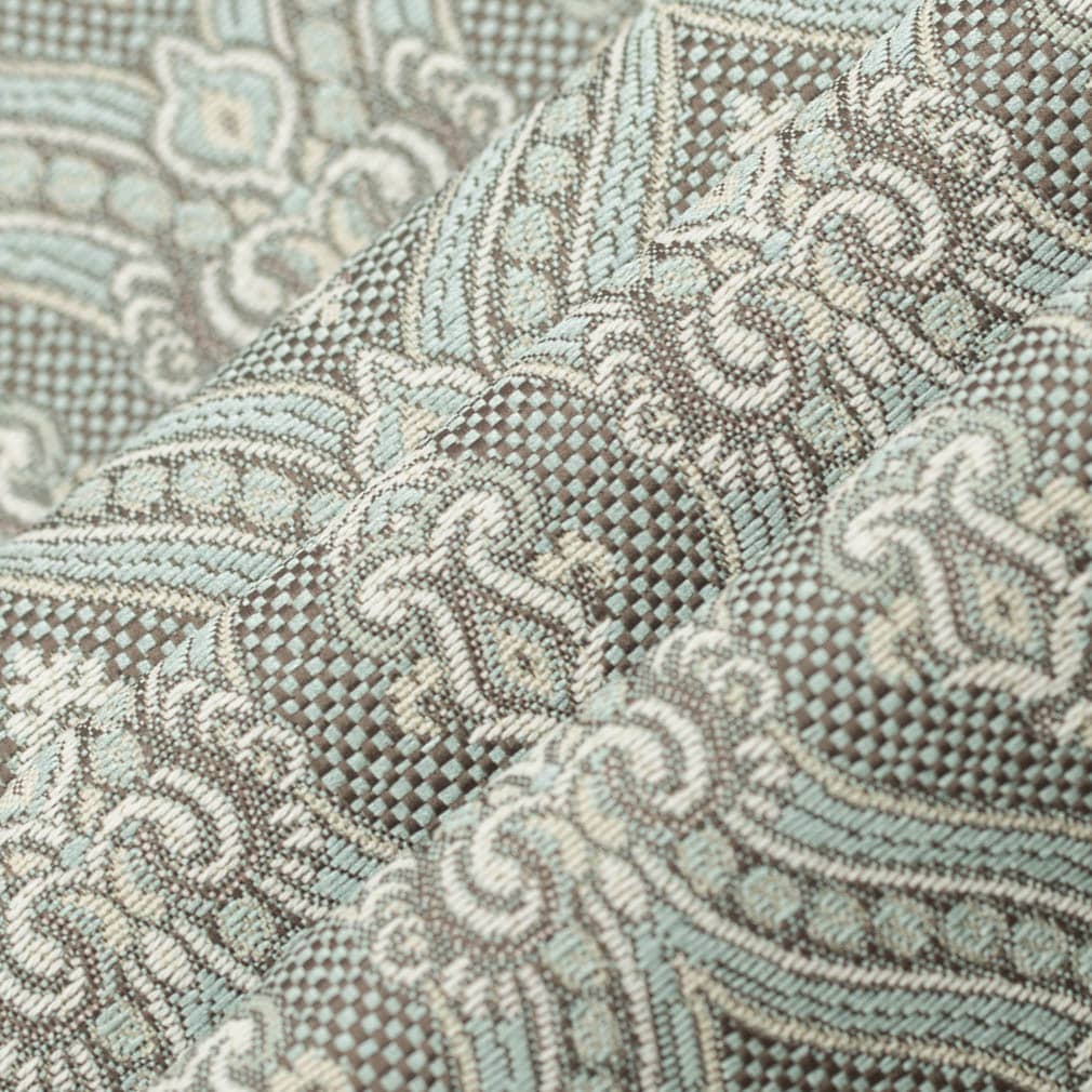 D3286 Abstract & Geometric,Damask Aqua Ornate Aqua & Teal Charlotte Fabrics