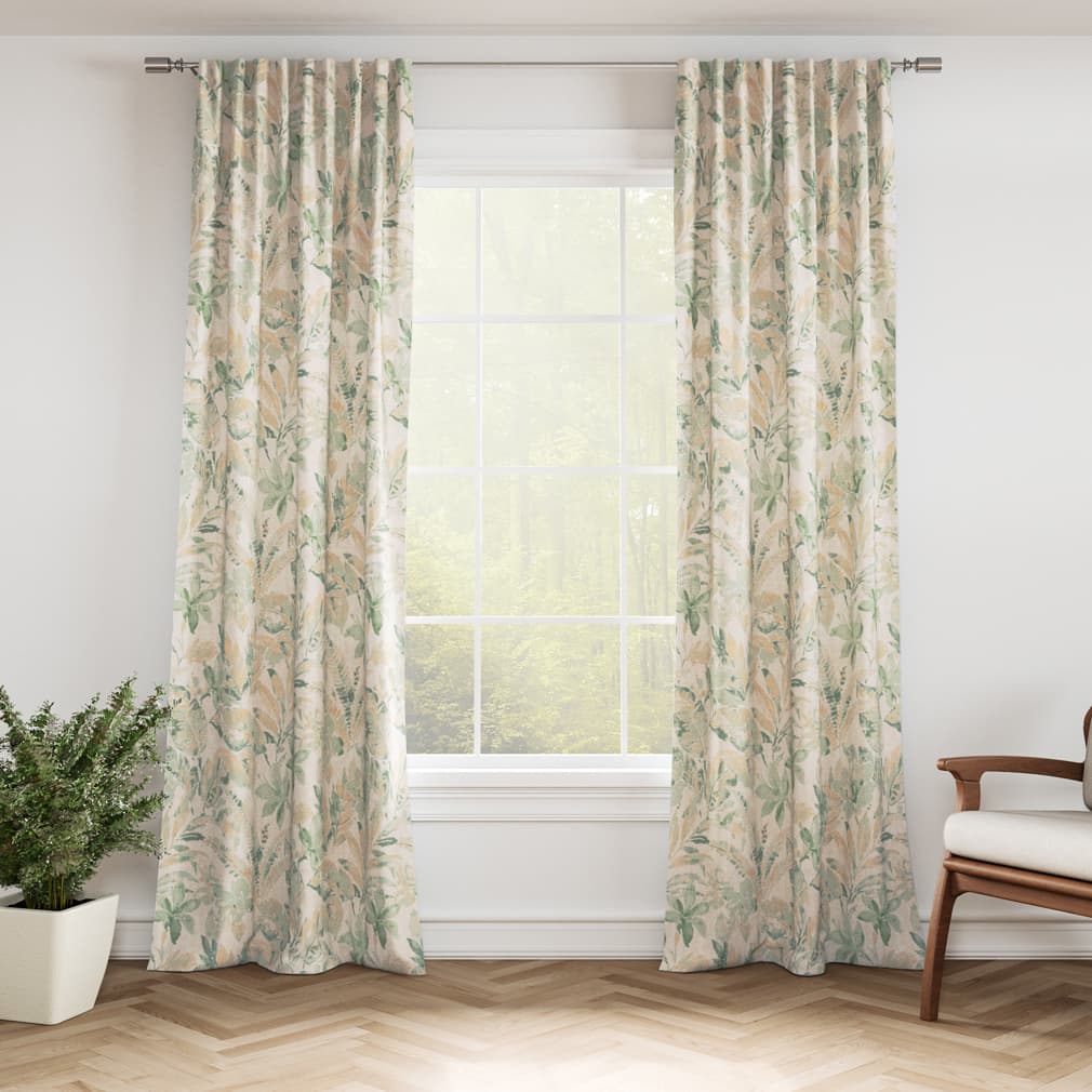 D3312 Floral,Leaves,Tropical & Botanical Mint Green Charlotte Fabrics