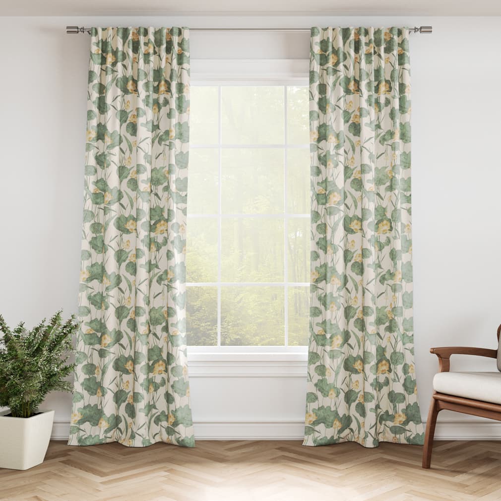 D3349 Floral,Leaves,Tropical & Botanical Jungle Gold & Yellow,Green Charlotte Fabrics