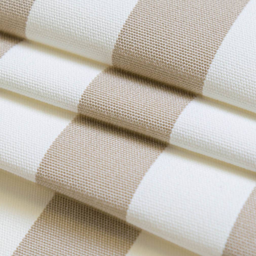 D3463 Stripe Tiki Sand Beige & Taupe Charlotte Fabrics