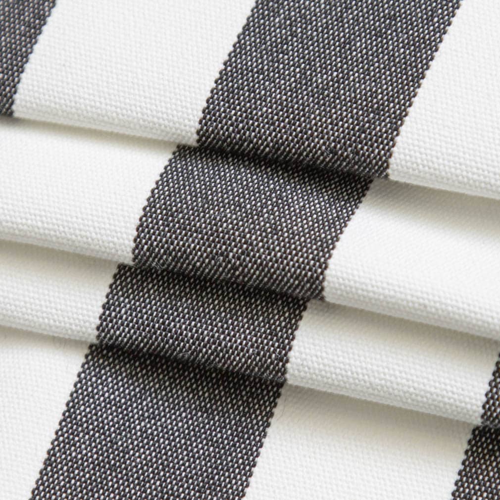 D3464 Stripe Tiki Black Black Charlotte Fabrics