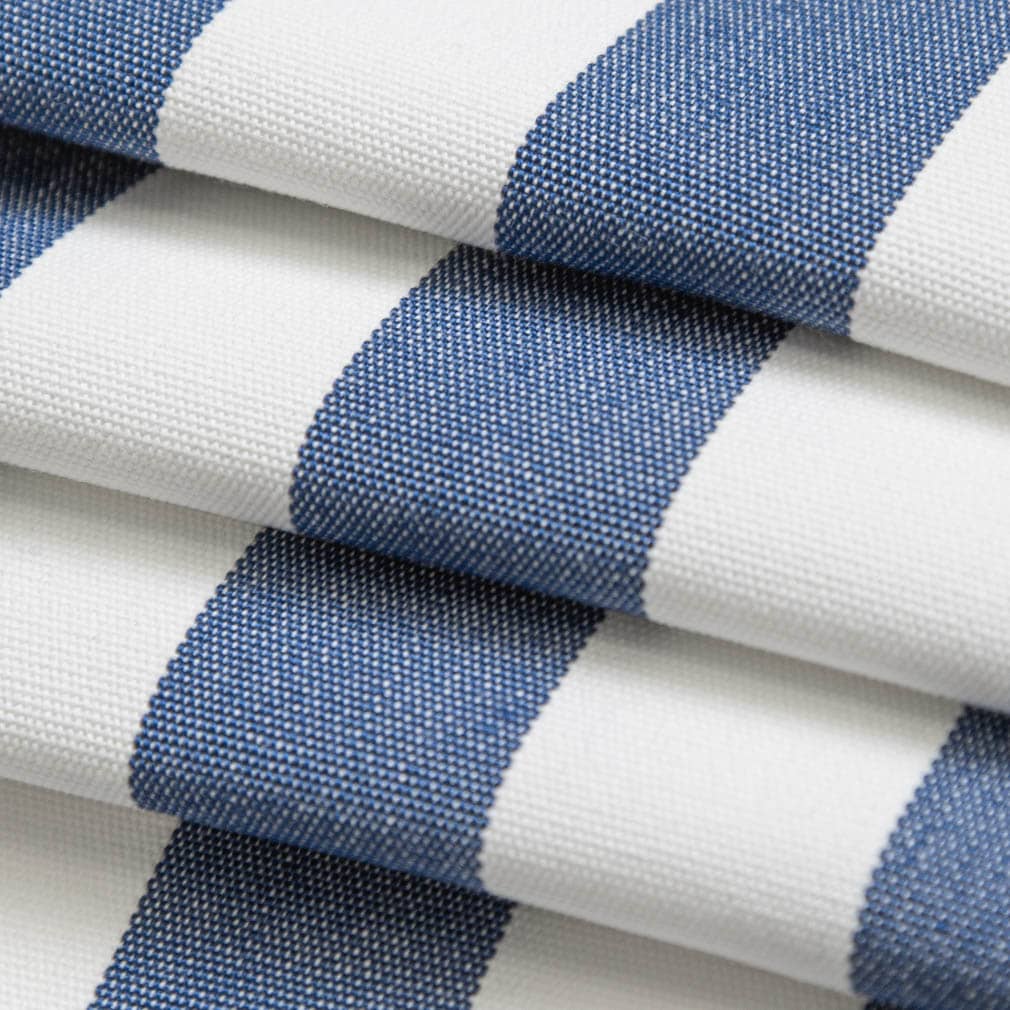 D3471 Stripe Tiki Nautical Blue Charlotte Fabrics