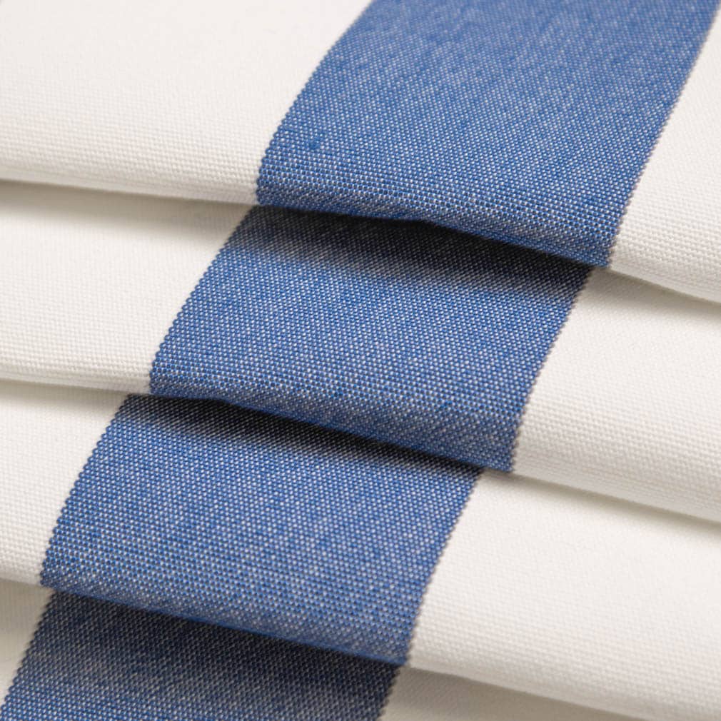 D3486 Stripe Cabana Nautical Blue Charlotte Fabrics
