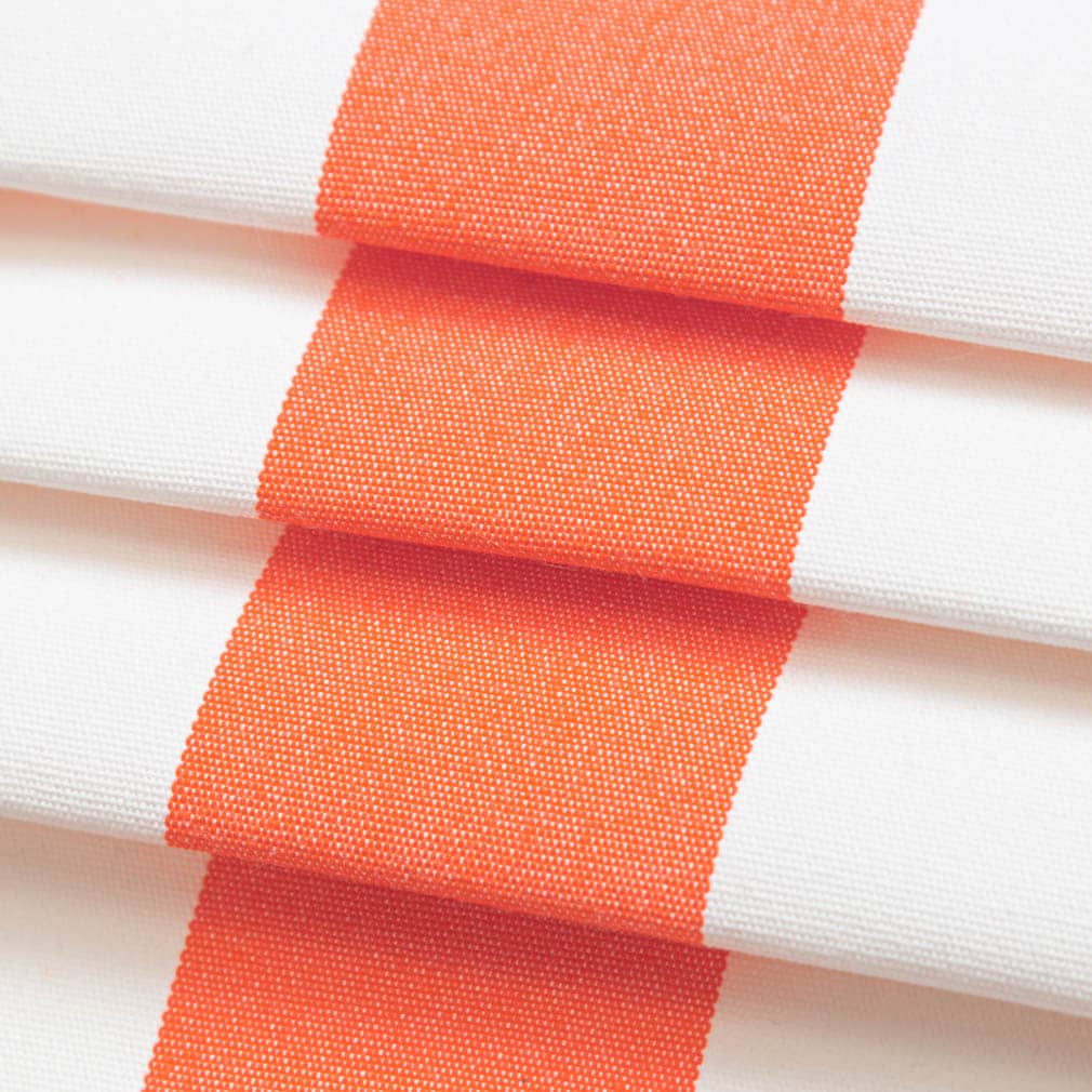 D3488 Stripe Cabana Mandarin Orange & Rust Charlotte Fabrics