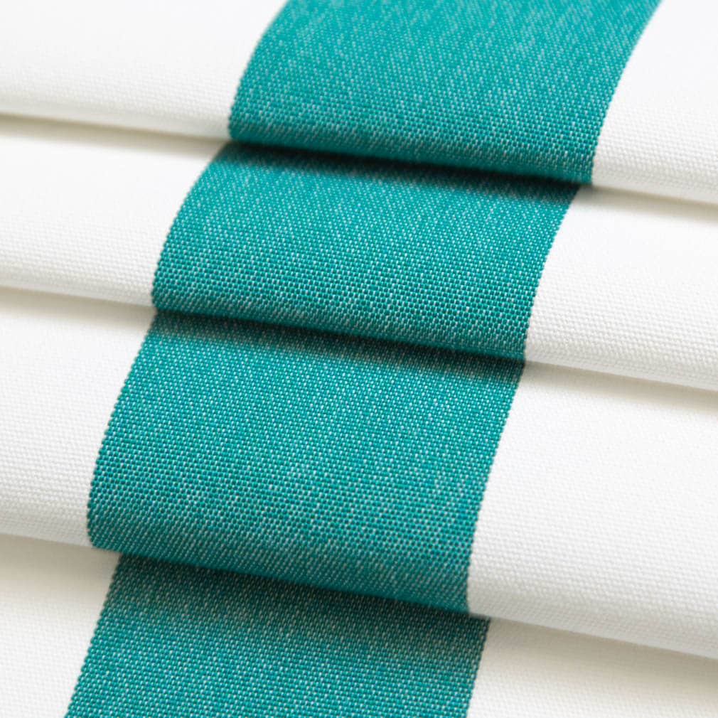 D3490 Stripe Cabana Peacock Aqua & Teal Charlotte Fabrics