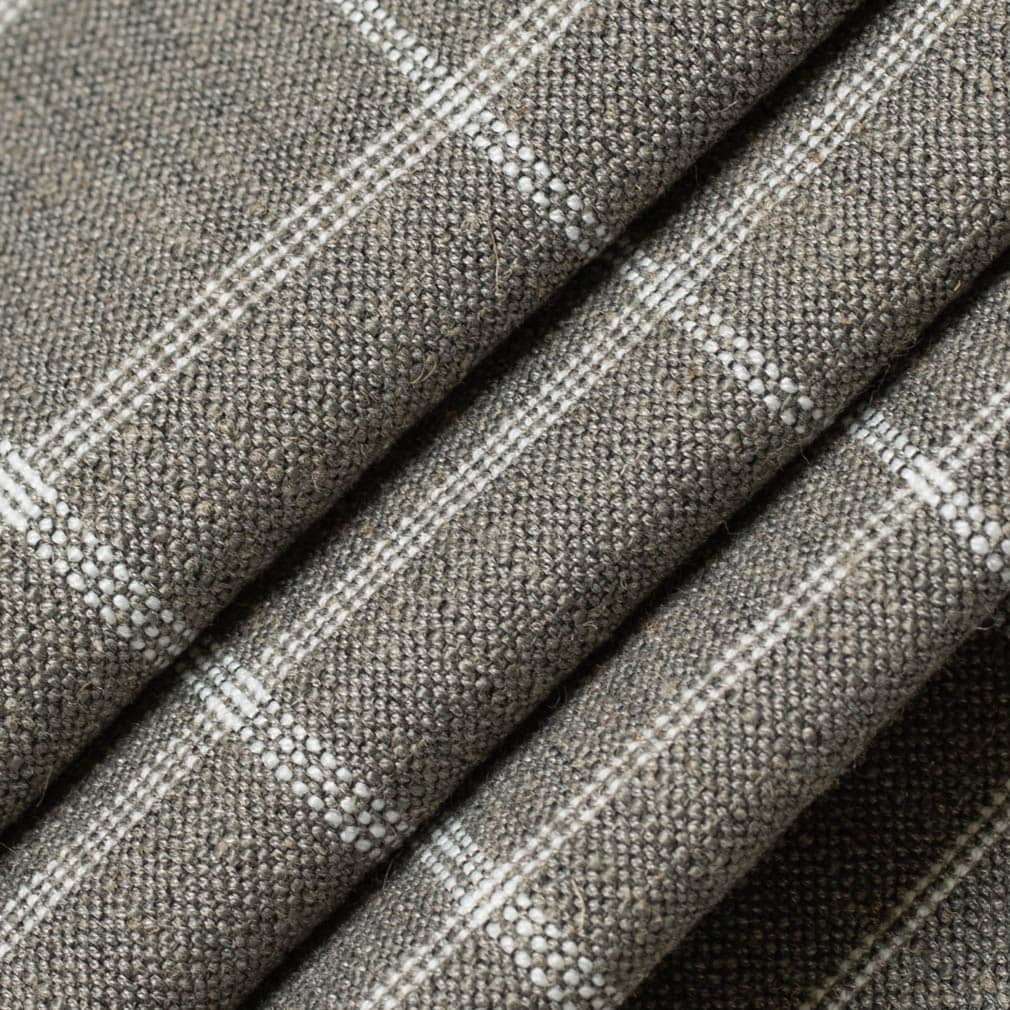 D3502 Plaid Smoke Grey & Silver Charlotte Fabrics