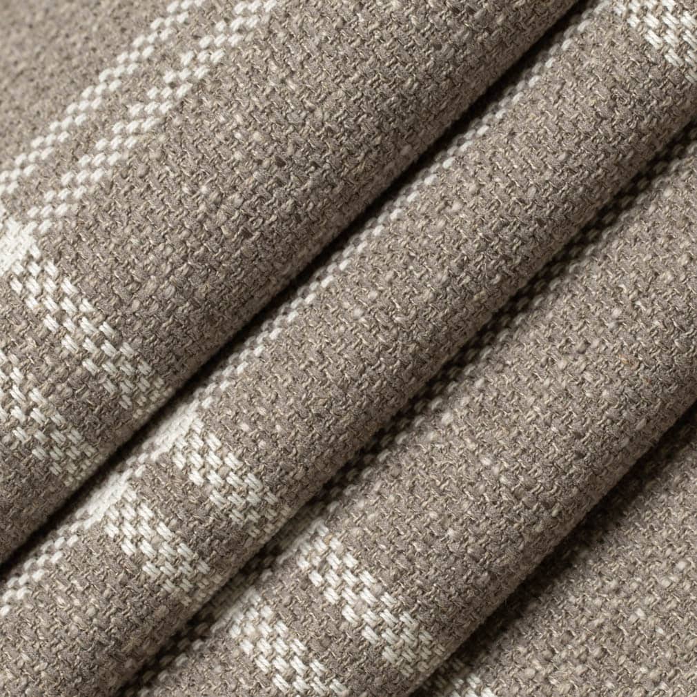 D3505 Plaid Burlap Beige & Taupe,Brown Charlotte Fabrics