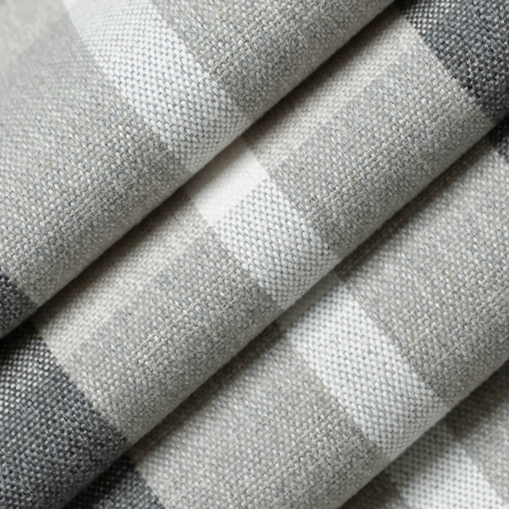 D3514 Plaid Carbon Grey & Silver Charlotte Fabrics