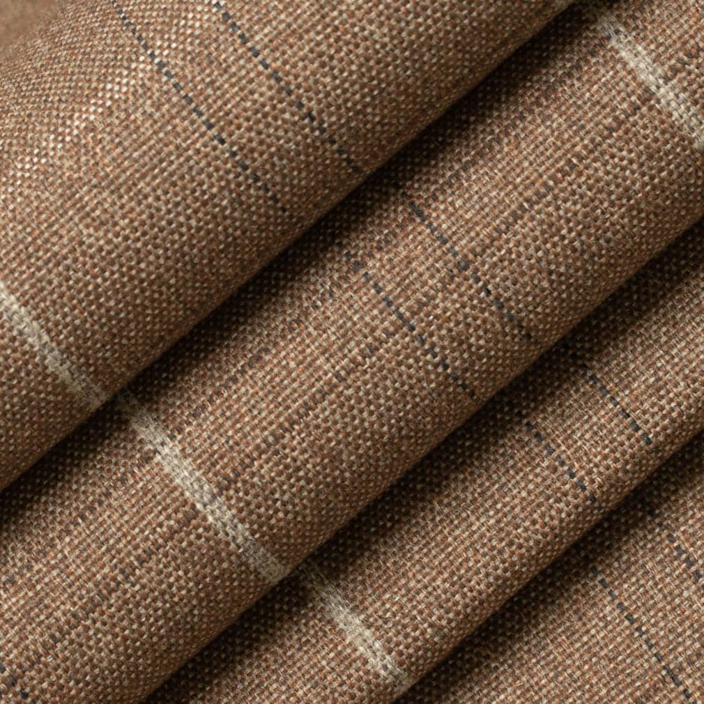 D3534 Plaid Adobe Brown,Orange & Rust Charlotte Fabrics