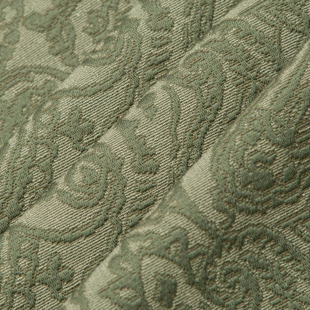 D3584 Paisley Olive Paisley Green Charlotte Fabrics