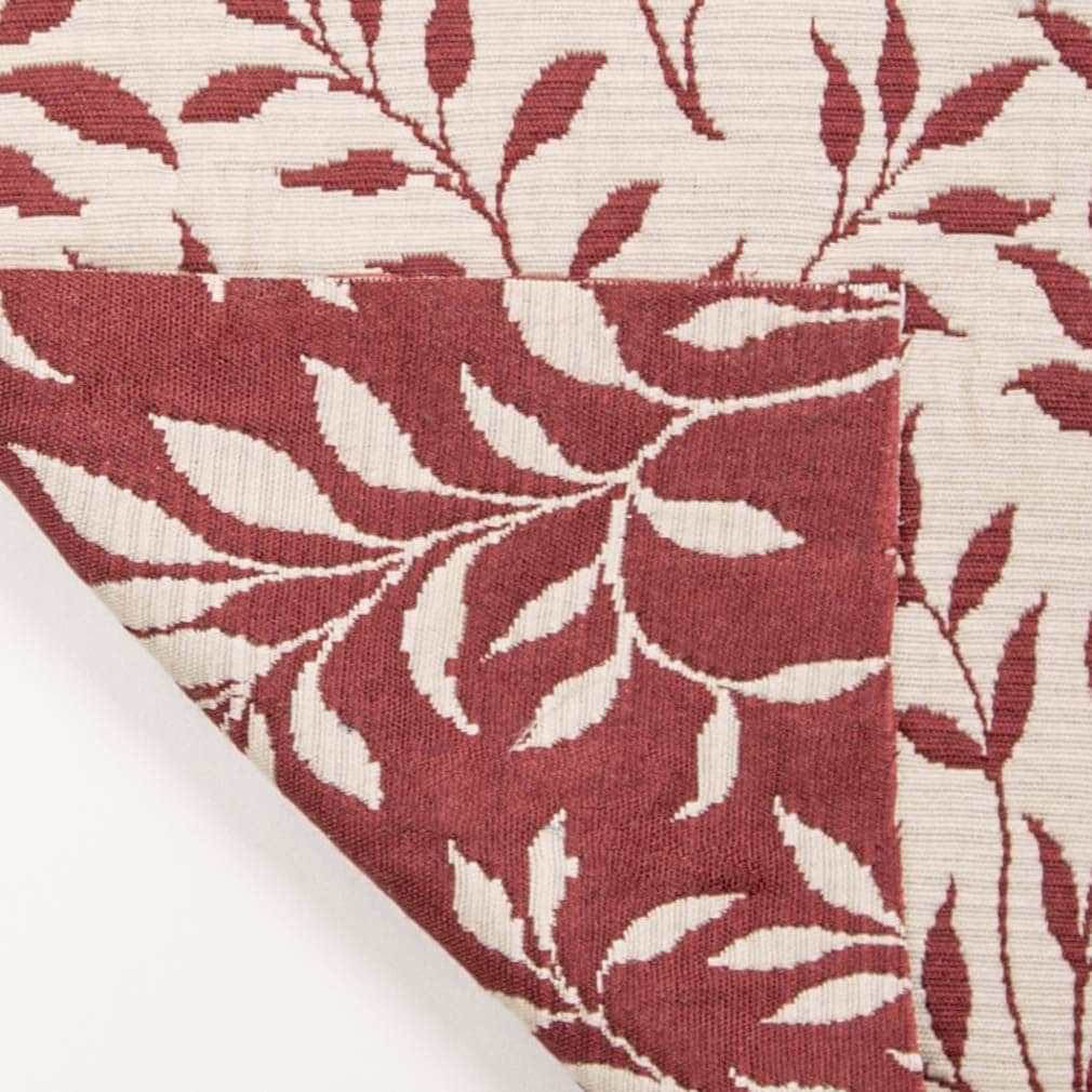 D3585 Leaves Ruby Vine Red & Burgundy Charlotte Fabrics