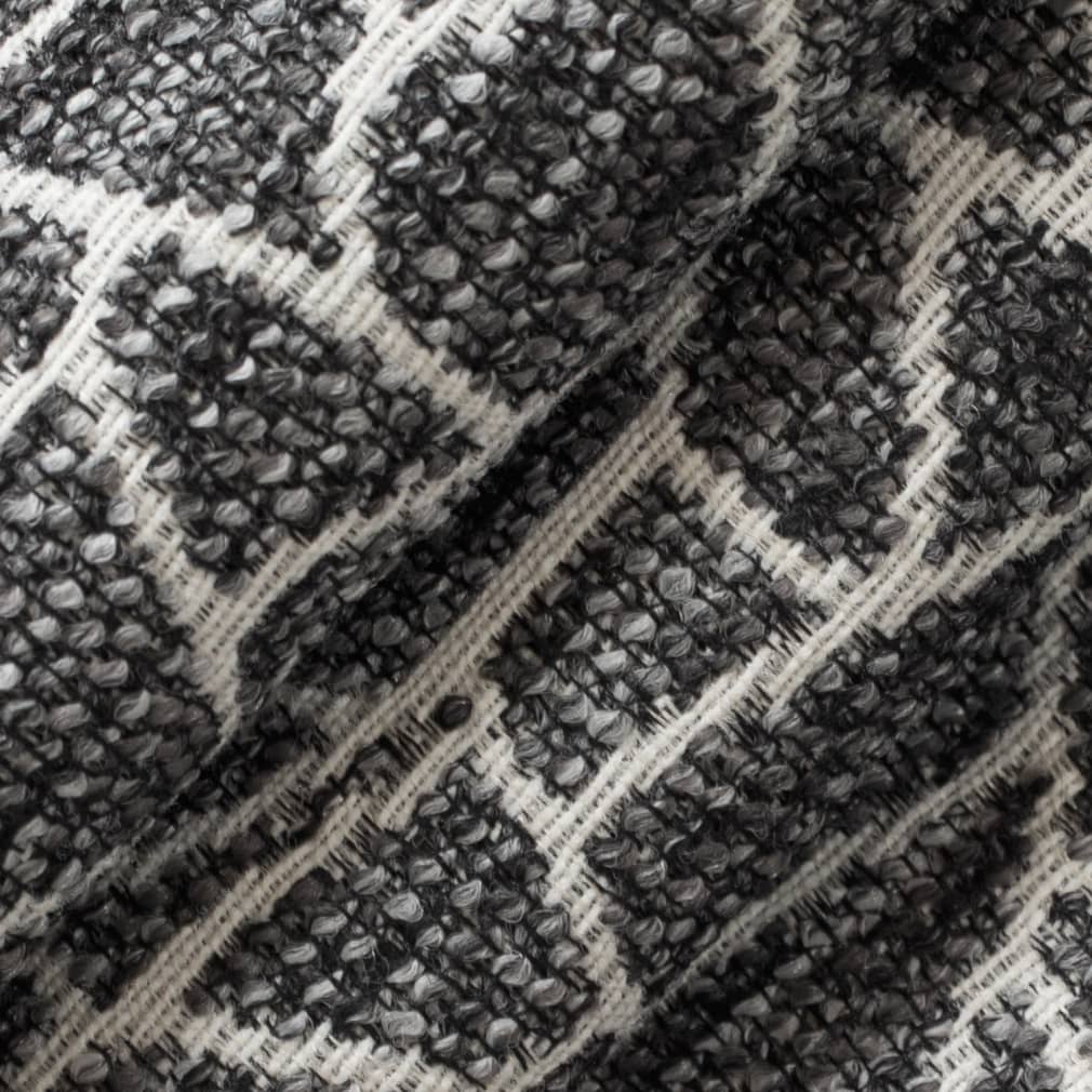 D3753 Animal Print Graphite Grey & Silver Charlotte Fabrics