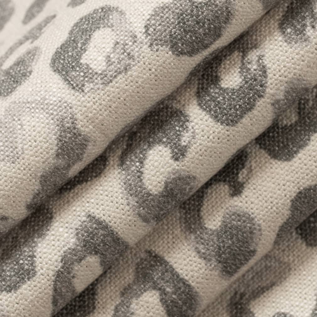 D3796 Animal Print Smoke Grey & Silver Charlotte Fabrics