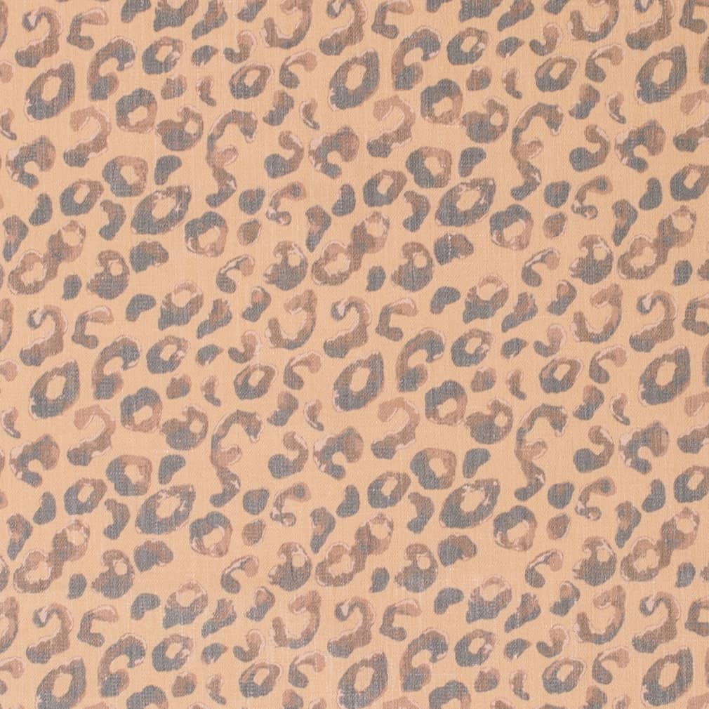 D3797 Animal Print Brown,Gold & Yellow Charlotte Fabrics Linen,Prints