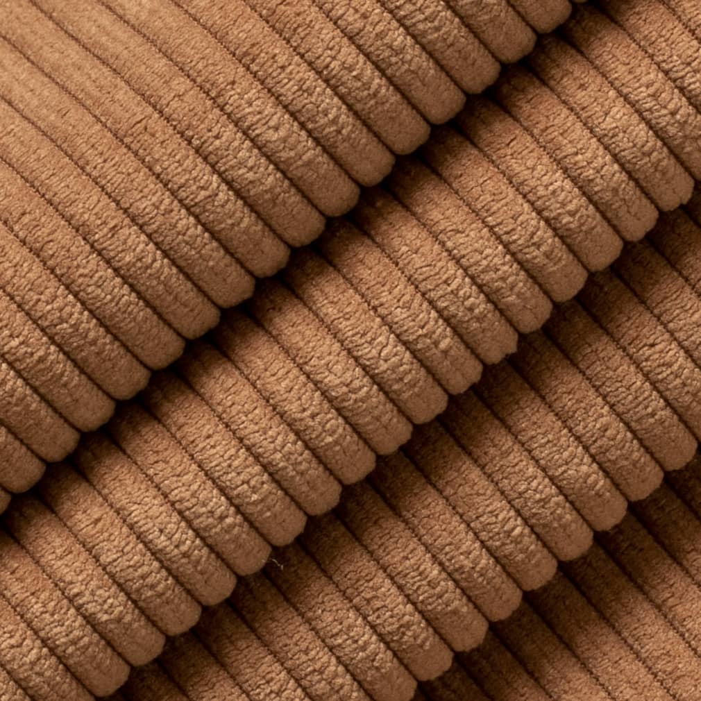 D3865 Plain & Solid,Small Scale,Stripe Caramel Brown Charlotte Fabrics