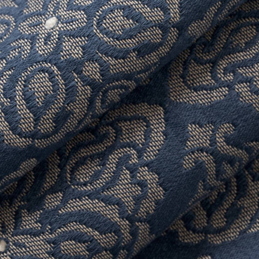 D4053 Damask,Diamonds Navy Elsa Blue Charlotte Fabrics